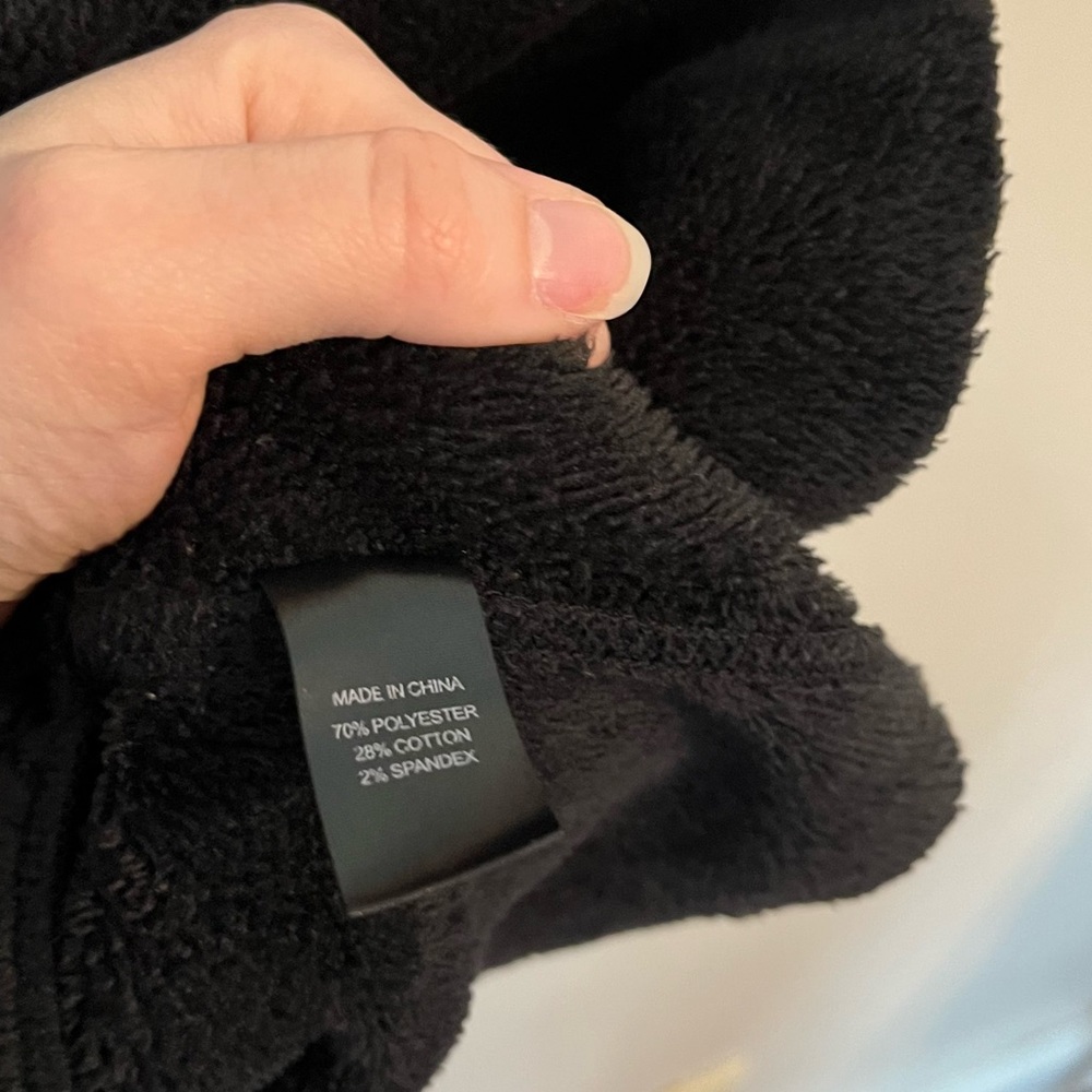 DREW Morrison Fleece Cozy Open Cardigan Black‎ size Small - Picture 5 of 6